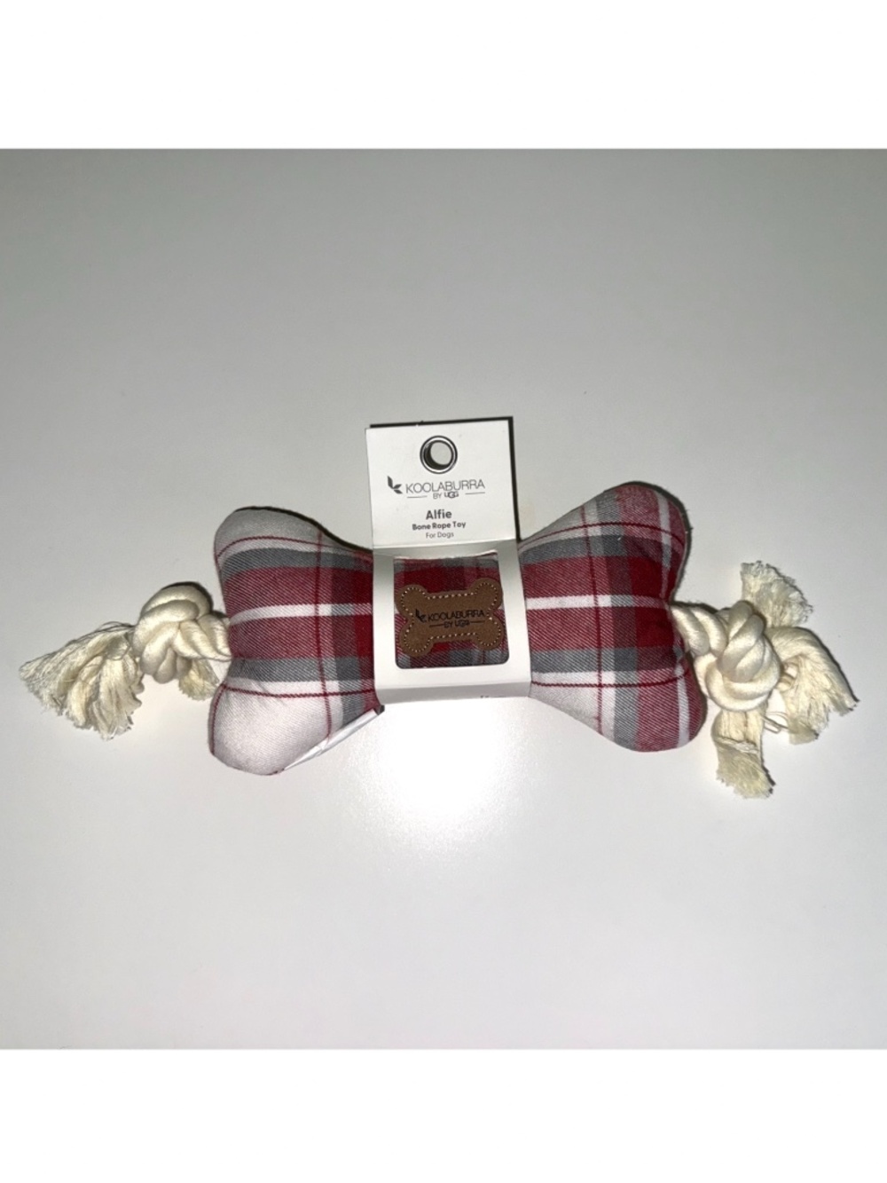 Koolaburra by Ugg Dog Bone Rope Toy Plaid